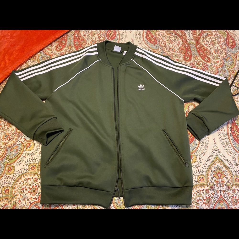 Adidas Warm Up Jacket Army Camo Green XL